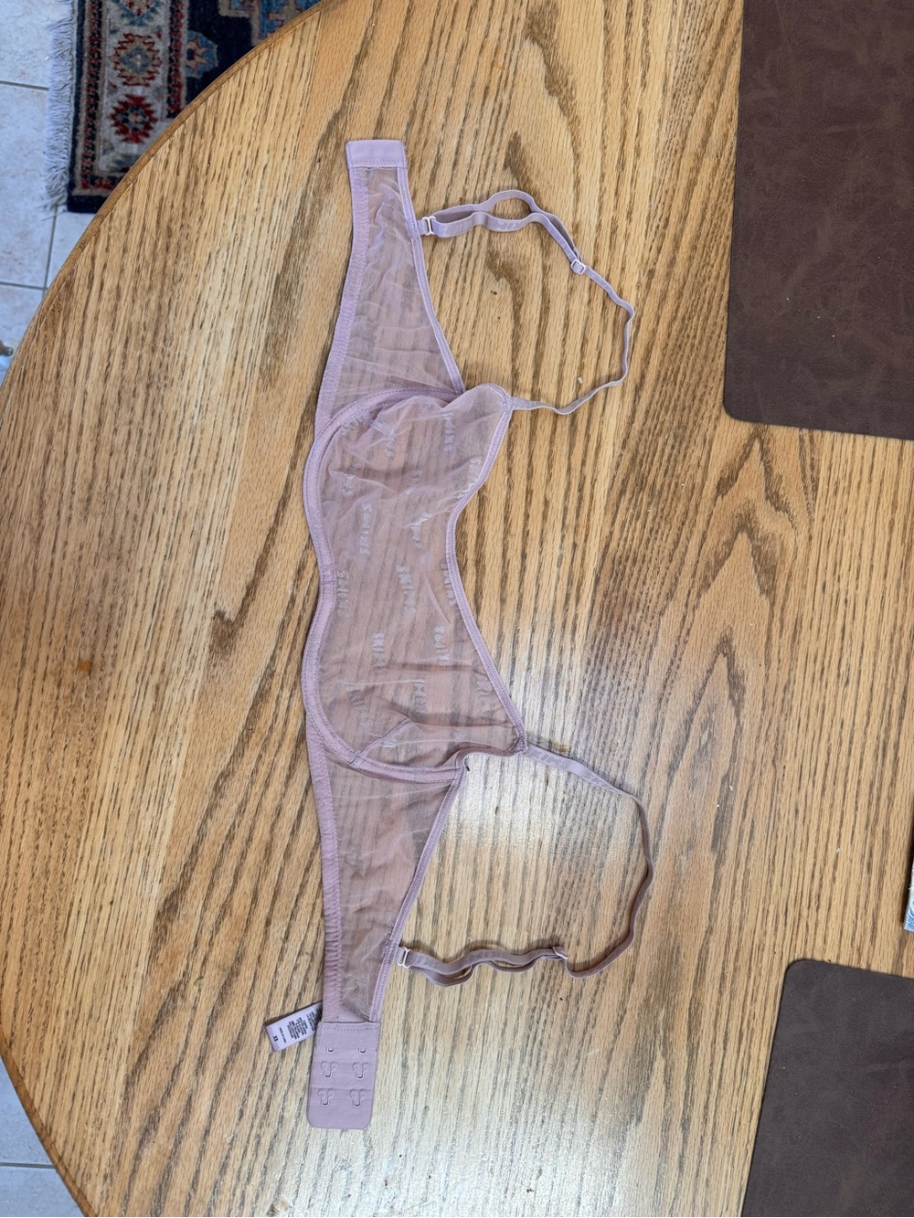 SKIMS Sheer Mesh Underwire Bra - Light Mauve
